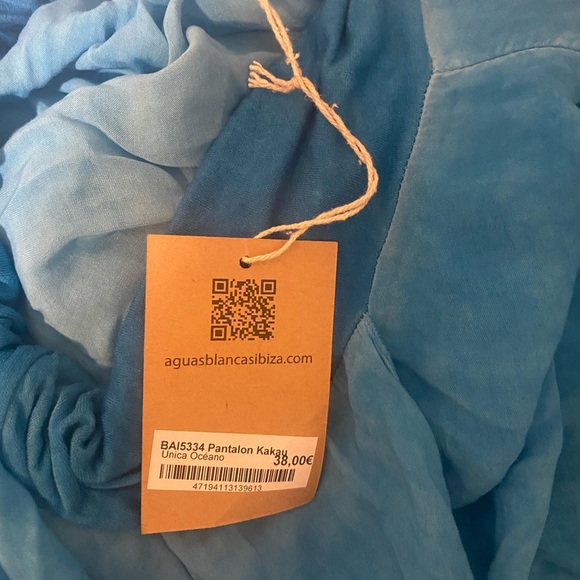 NWT AGUAS BLANCAS IBIZA PANTALOON KAKAU YOGA PANTS OCEANO - Picture 8 of 9